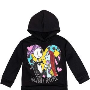 Kids Black Hoodie with Graphic Design